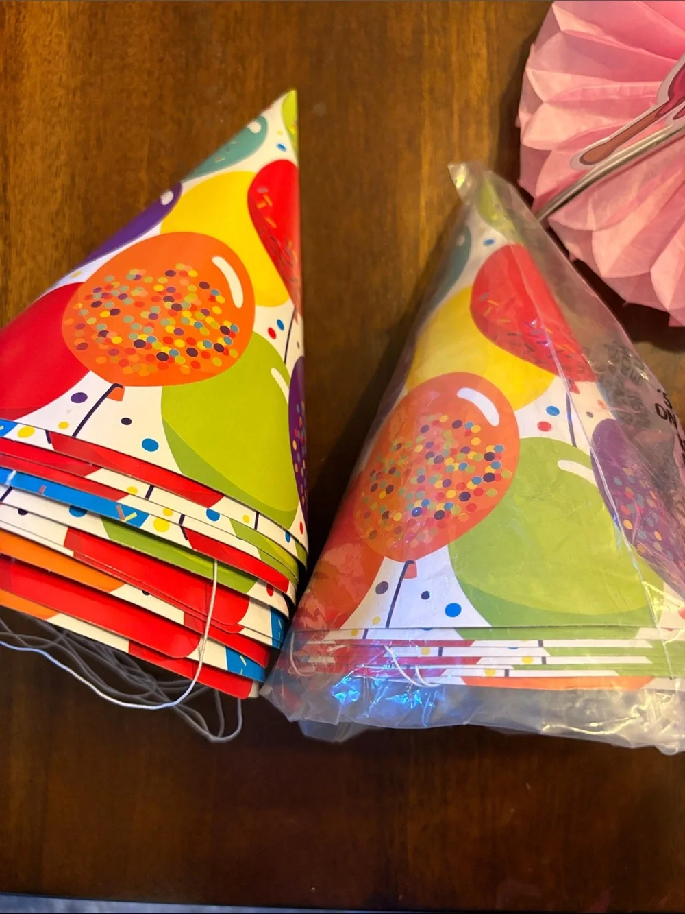 Colorful “6/7” Birthday Party Kit - Hats, Bags, Cups, decor etc
